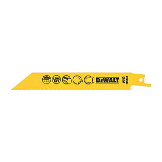 Image of DeWalt DT2384-QZ Multi-Material Reciprocating Saw Blade 152mm 5 Pack 