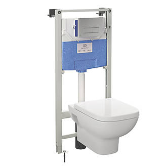 Image of Ideal Standard i.life A Wall-Hung Pan & Concealed Cistern Dual-Flush 6/4Ltr 