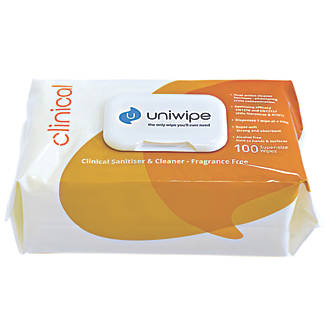Image of Uniwipe Clinical Cleaning Wipes White 600 Pack 