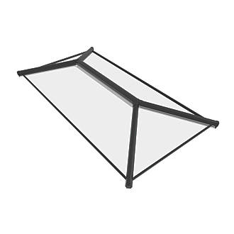 Image of Crystal Clear Lantern Roof Black 3000mm x 1500mm 