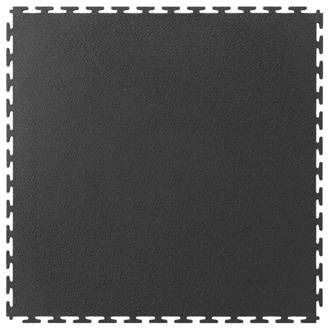 Image of Ecotile E500/7 Interlocking Floor Tile Black 500mm x 500mm 4 Pack 