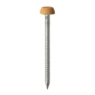 Image of Timco Polymer-Headed Pins Oak 6.4mm x 30mm 0.22kg Pack 