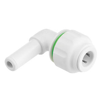 Image of Flomasta Twistloc Plastic Push-Fit Equal 90Â° Stem Elbow 10mm 