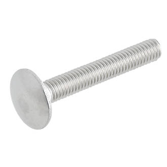 Image of Easyfix Threaded Coach Bolts A2 Stainless Steel M8 x 50mm 10 Pack 