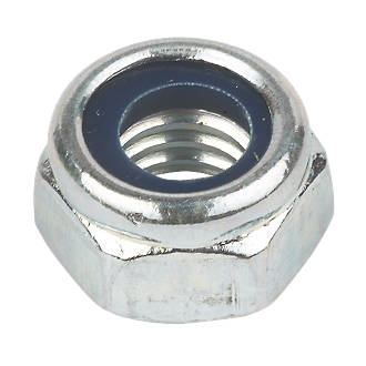 Image of Easyfix BZP Steel Nylon Lock Nuts M5 100 Pack 