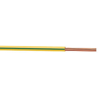 Image of Time 6491X Green/Yellow 1-Core 6mmÂ² Conduit Cable 10m Coil 