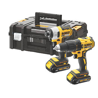 Image of DeWalt DCK2060L2T-SFGB 18V 2 x 3.0Ah Li-Ion XR Brushless Cordless Twin Pack 