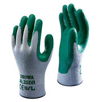 Image of Showa 350R Thorn-Master Nitrile Gloves Green Large 