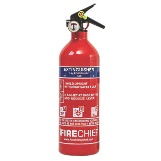 Image of Firechief FAP1 Dry Powder Fire Extinguisher 1kg 