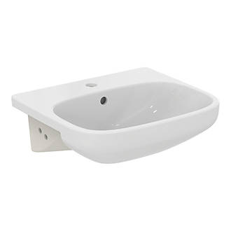 Image of Ideal Standard i.life A Semi-Recessed Basin 1 Tap Hole 500mm 