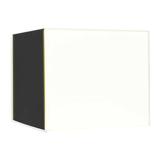 Image of Luceco Cube Outdoor LED Up & Down Wall Light Black / White 5W 150lm 