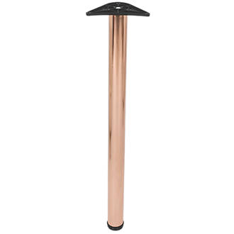 Image of Rothley Worktop Leg Polished Copper 870-895mm 