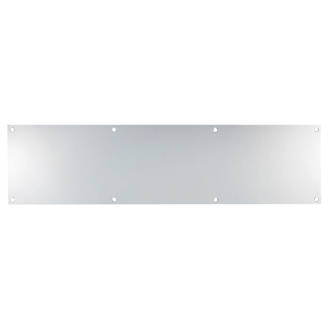 Image of Eurospec Fire Rated Door Kick Plate Polished Stainless Steel 750mm x 150mm 