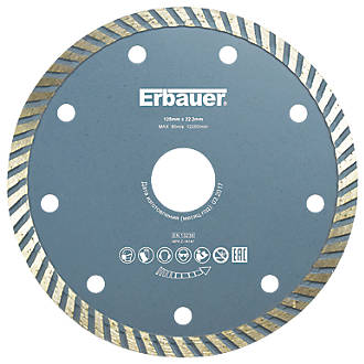 Image of Erbauer Masonry Diamond Cutting Blade 125mm x 22.23mm 
