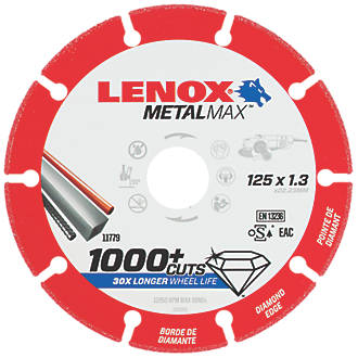 Image of Lenox Metalmax Metal Diamond Cutting Disc 125mm x 22.2mm 