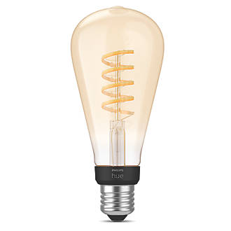Image of Philips Hue ES ST72 LED Smart Light Bulb 7W 550lm 