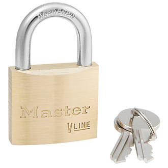 Image of Master Lock 4140KA E V Line Brass Keyed Alike Padlock 40mm 