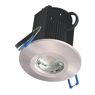 Image of Robus Triumph Activate Fixed Fire Rated LED Downlight Brushed Chrome 8W 670lm 