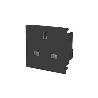 Image of LAP 13A Unswitched Modular Socket Black 