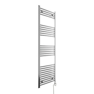 Image of Terma Leo Electric Towel Rail with Fixed Element 1600mm x 500mm Chrome 1023BTU 