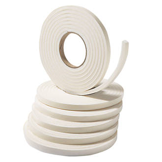 Image of Stormguard Extra Thick Weatherstrip White 3.5m 6 Pack 