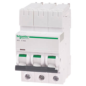 Image of Schneider Electric IKQ 40A TP Type C 3-Phase MCB 