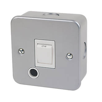 Image of 20A 1-Gang DP Metal Clad Control Switch with White Inserts 