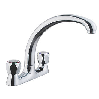 Image of 56A Deck-Mounted Sink Mixer Kitchen Tap Chrome 