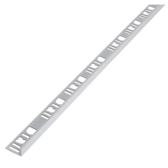 Image of Diall 8mm Straight PVC Tile Trim White 2.5m 