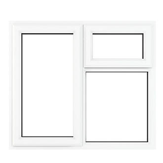 Image of Crystal Left-Hand Opening Clear Double-Glazed Casement White uPVC Window 1190mm x 965mm 