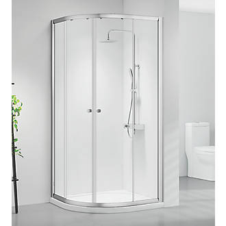 Image of Triton Neo Six Framed Offset Quadrant Shower Enclosure Non-Handed Chrome 1200mm x 900mm x 1850mm 