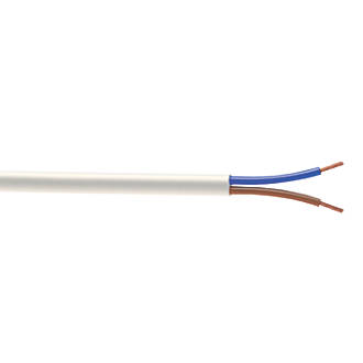 Image of Time 3182Y White 2-Core 1.5mmÂ² Flexible Cable 50m Drum 