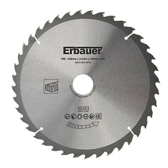 Image of Erbauer Wood TCT Saw Blade 230mm x 30mm 40T 