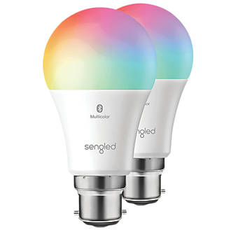 Image of Sengled W21-U33 BC A60 Assorted LED Smart Light Bulb 7.8W 806lm 2 Pack 
