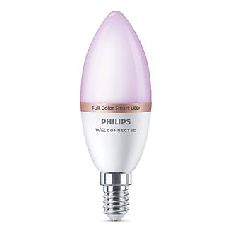 Image of Philips SES Candle RGB & White LED Smart Light Bulb 4.9W 470lm 