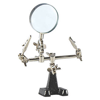 Image of Weller WLACCHHB-02 2-Arm Helping Hands Soldering Stand with Magnifier 