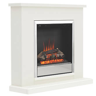 Image of Be Modern Elsham Electric Fireplace White 1020mm x 300mm x 920mm 