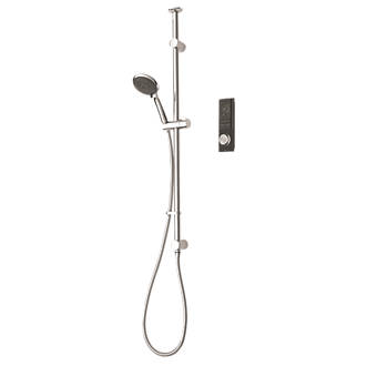 Image of Triton H2ome Gravity-Pumped Ceiling-Fed Single Outlet Black Thermostatic Digital Mixer 