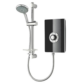 Image of Triton Miniatures Black Gloss 9.5kW Manual Electric Shower 