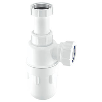 Image of McAlpine A10A Adjustable Inlet Bottle Trap White 32mm 
