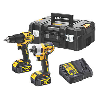 Image of DeWalt DCK2060M2T-SFGB 18V 2 x 4.0Ah Li-Ion XR Brushless Cordless Twin Pack 