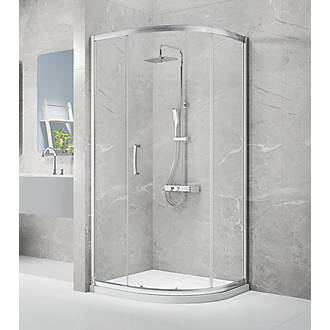 Image of Triton Neo Eight Framed Offset Quadrant Shower Enclosure Non-Handed Chrome 1200mm x 800mm x 1900mm 