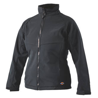 Image of Dickies Foxton Womens Softshell Jacket Black Size 12-14 