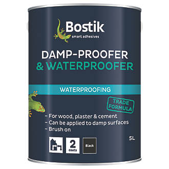 Image of Cementone Aquaprufe Flexible Damp-Proofer & Waterproofer Black 5Ltr 