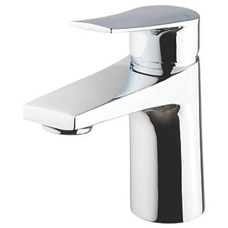 Image of Swirl Ciao Basin Mono Mixer Tap with Clicker Waste Chrome 