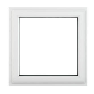 Image of Crystal Top Opening Clear Double-Glazed Casement White uPVC Window 820mm x 820mm 