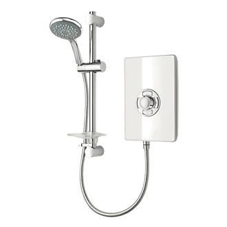 Image of Triton Miniatures White Gloss 8.5kW Manual Electric Shower 