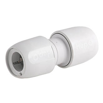 Image of Hep2O Plastic Push-Fit Equal Couplers 15mm 10 Pack 