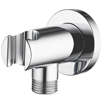 Image of Aqualisa Wall Outlet with Hand Shower Holder Chrome 53mm 