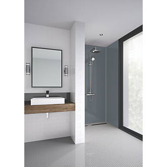 Image of Splashwall Bathroom Splashback Gloss Flint 1200mm x 2420mm x 4mm 